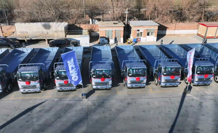 Z6人生就是博轻卡新能源运输车批量交付山东客户